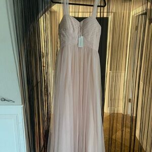 Gold Ruched Sweetheart Maxi Gown